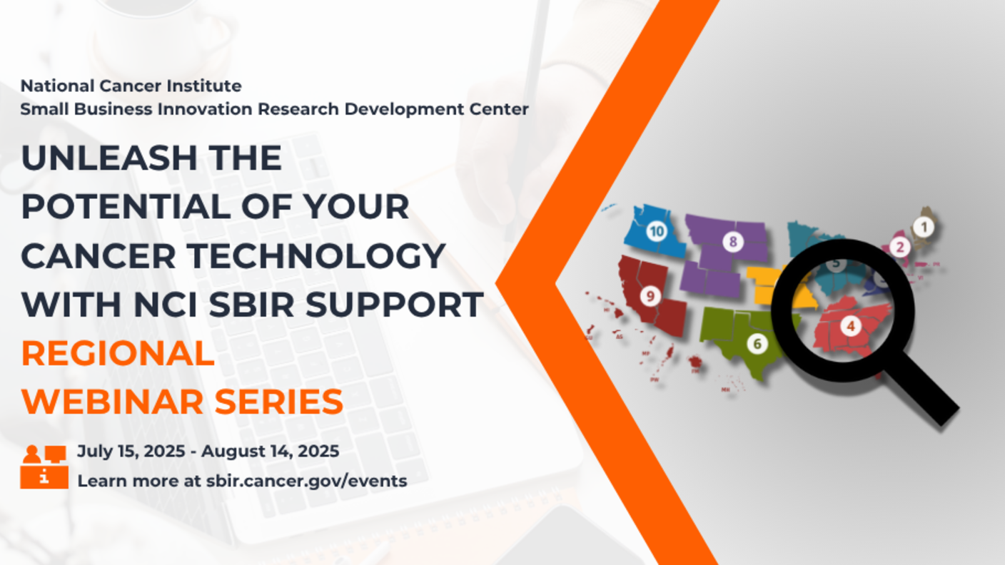 NCI SBIR Regional Webinar Series - Homepage