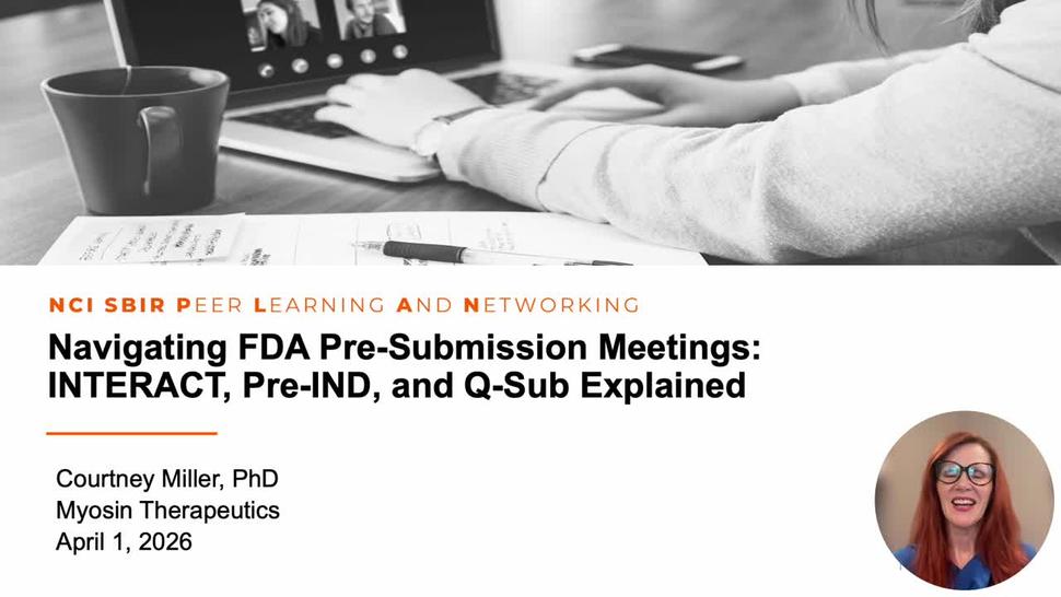 Slide with PLAN webinar title and Myosin Therapeutics.